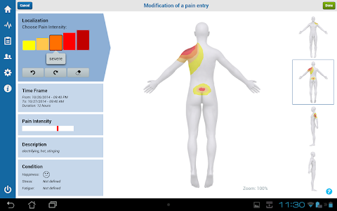 Screenshot Pain Diary - CatchMyPain PRO v2.9.3