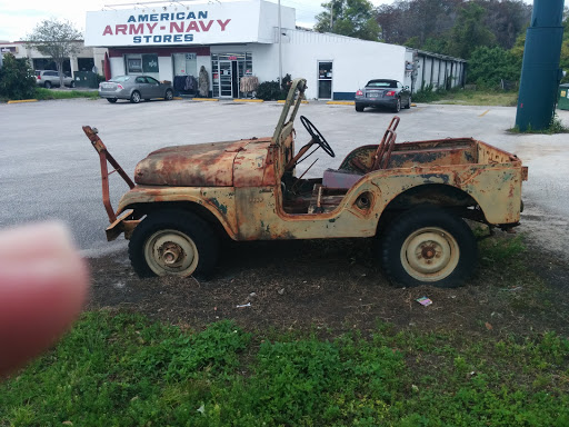Army Navy Surplus Old Jeep