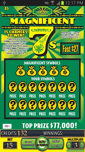 ==Magnificent 7s Lotto Card==