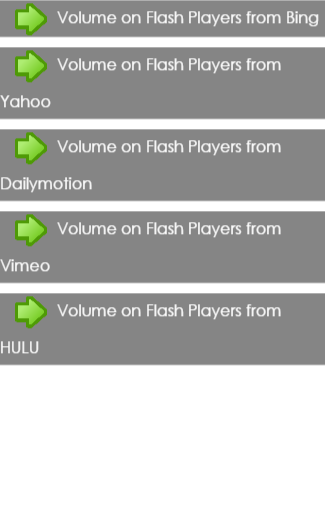 Volume on Flash Players