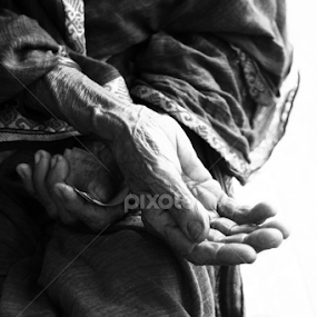 An Act of Self Abasement by Syed Hasibul Hasan - Black & White Portraits & People