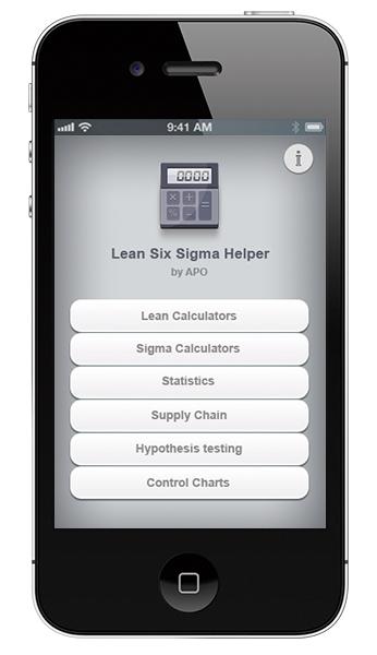 Lean Six Sigma Helper by APO Screen 1