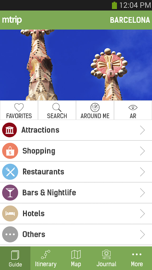 Android application Barcelona Travel Guide – mTrip screenshort