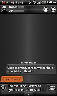 How to download Brown Metal Theme for GO SMS 1 apk for laptop