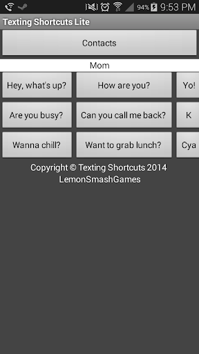 Texting Shortcuts - Lite