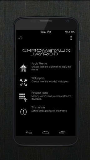 Black Chrometalix - Icon Pack