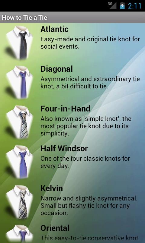 How to Tie a Tie Android