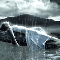 Girl Under Rain Live Wallpaper logo