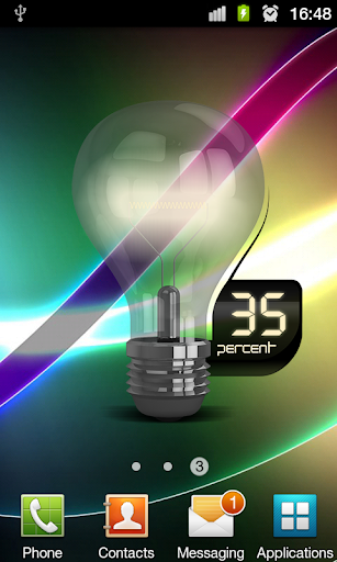 Lamp Design Battery Widget