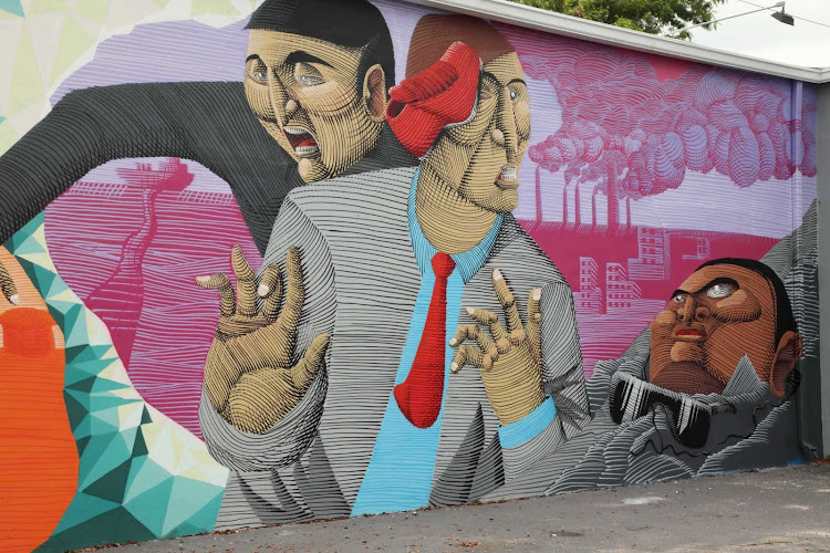 A mural in the Wynwood Art District in Miami.