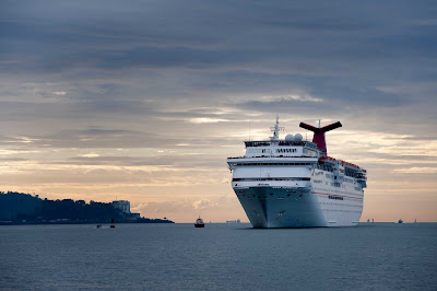 Carnival Paradise in Panama. She now sails to the Caribbean. 