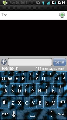 Blue Cheetah Keyboard Skinのおすすめ画像1