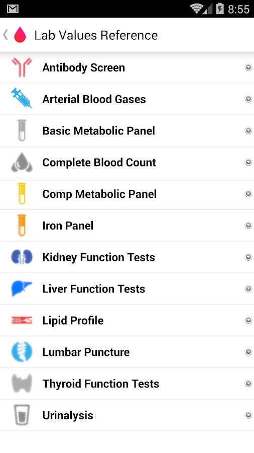    Lab Values Reference Pro- screenshot  