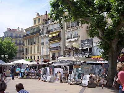 Art in the Park in Cannes in the south of France.