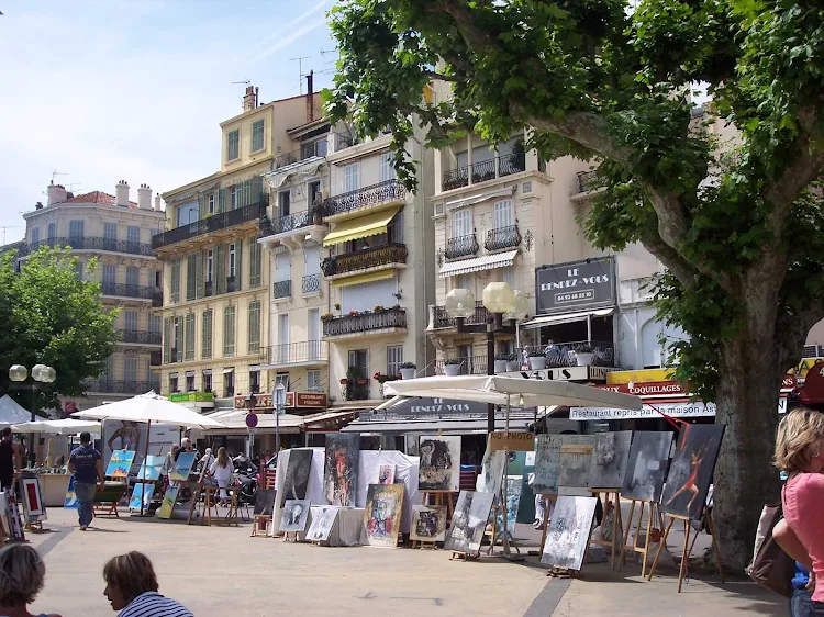 Art in the Park in Cannes in the south of France.