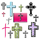 Christian Faith Cross Stickers logo
