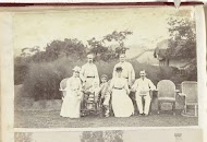 Groepsportret van een Europese familie in Fuzhou