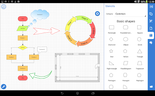 Android application Grapholite Diagrams Pro screenshort