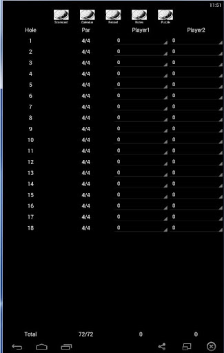 Golf Scorecard Free