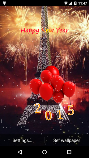 2015 New Year Live Wallpaper