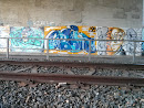 Graffiti Eisenbahnunterführung