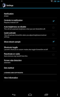 ScreenDim Full Screenshot