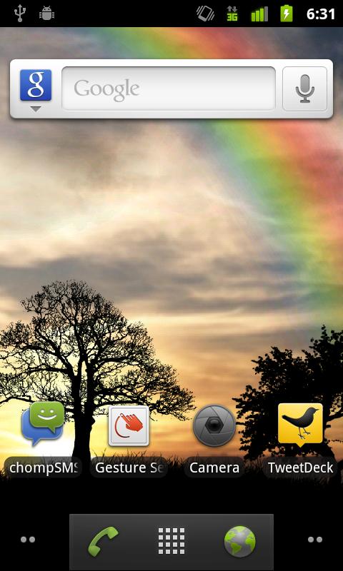 Android application Sun Rise Free Live Wallpaper screenshort