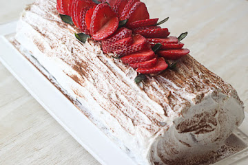 Layered Chocolate Strawberry Cake