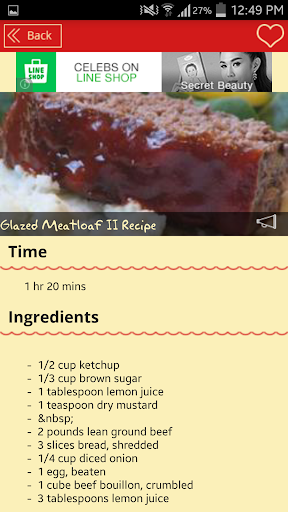 【免費健康App】Meatloaf Recipes-APP點子