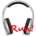 Run! Headphones player logo