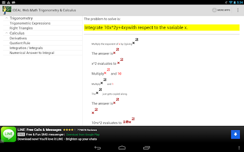IDEAL Web Math Trig/Calculus Screenshots 3