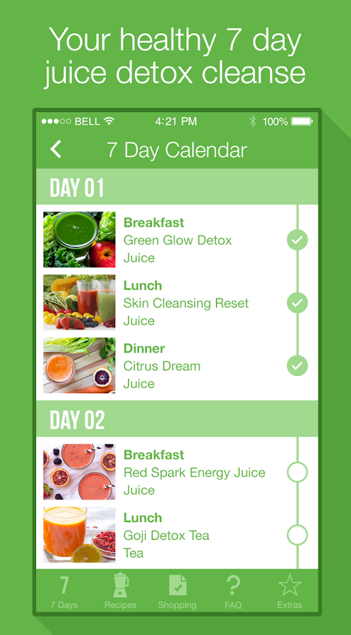 5 Day Juice Diet Menu