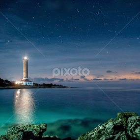 Veli Rat Lighthouse by Zeljko Marcina - Landscapes Starscapes