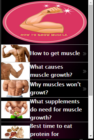 【免費健康App】How to grow muscle-APP點子