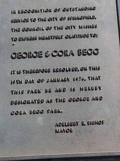 Dedication to George & Cora Begg