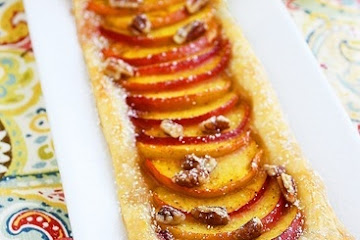 Texas Peach and Pecan Tart