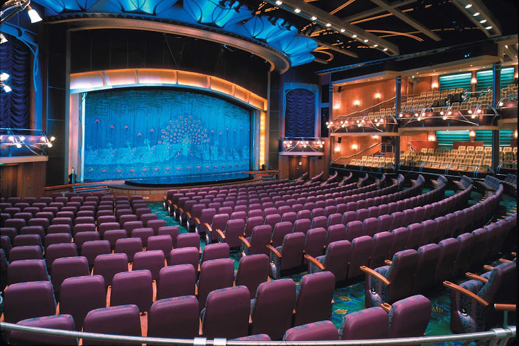 Watch entertainers, musical acts and Broadway-style performances in the theater aboard Adventure of the Seas.