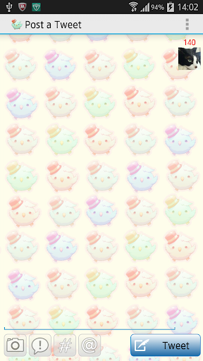 【免費社交App】Tweecha Theme:Nijiiro Pi-chan-APP點子