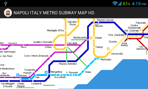 Карта метро неаполя