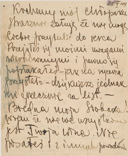 List Witolda Pileckiego do syna Andrzeja