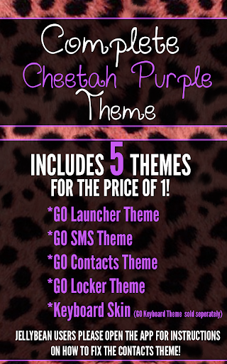 Complete Cheetah Purple Theme