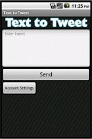 Text to Tweet APK ภาพหน้าจอ #2