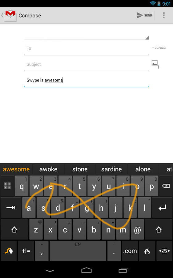 Swype Keyboard - screenshot