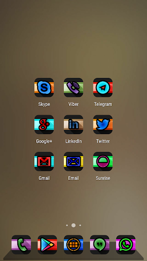 【免費個人化App】Swirl Black Icon Pack Theme-APP點子