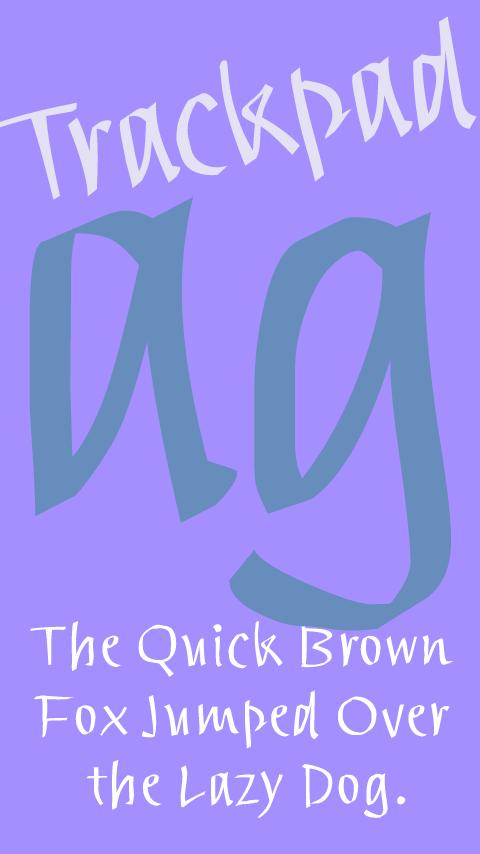Trackpad FlipFont Screen 1