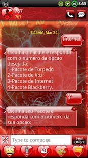 Free Valentines Day GO SMS Theme APK for PC