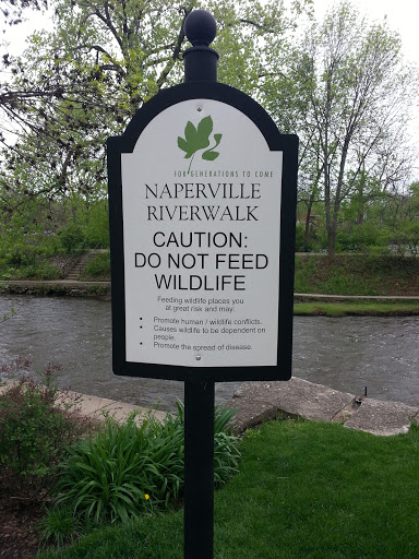 Naperville Riverwalk Wildlife Sign