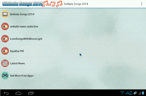 Sinhala Songs & Radio  2014 Screenshots 0