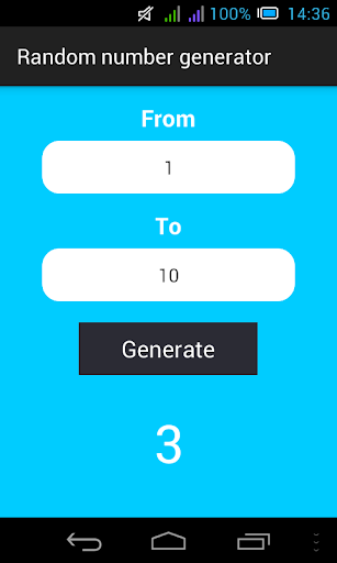 【免費工具App】Random number generator-APP點子