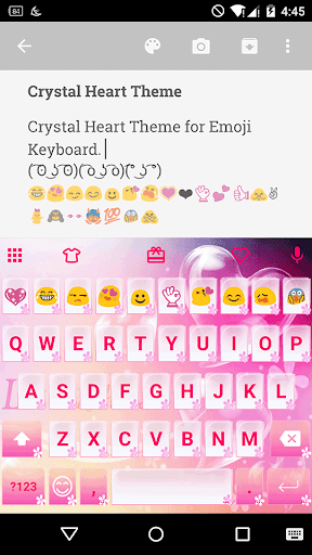 Crystal Heart Emoji Keyboard